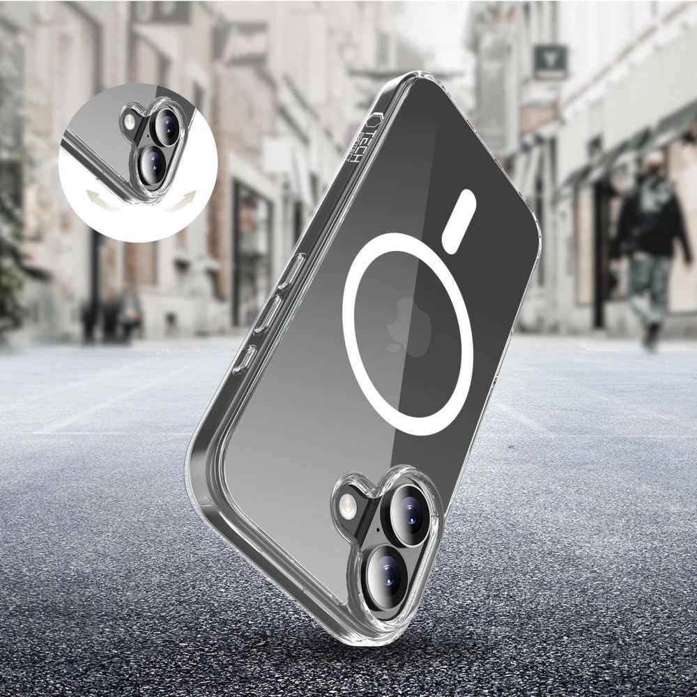 Etui Tech-Protect FlexAir Hybrid MagSafe na iPhone 17 - przezroczyste