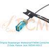 IP67 Waterproof FAKRA Z Female to SMB Female Adapter Cable with 2 Hole Flange Panel Mount for Car Stereo AM FM Radio Antenna GPS