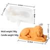 Cute Lion Silicone Candle Mold 3D Sitting Lion King Animal Soap Paste Resin Cement Casting Mold DIY Chocolate Ice Baking Tool