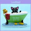 Black Cat Taking A Bath In The Bathtub Resin Ornament For Bathing Scene Photography And Gift Displays