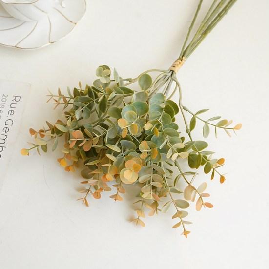 Красивый искусственный эвкалипт, устойчивый к ультрафиолетовому излучению, вечный DIY