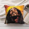 Singer Bob MMarley Cushion Cover Silky Short Plush Invisible Zipper Dustproof Sofa Pillow Case for Home Decor