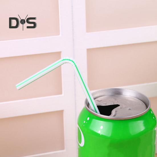 100 шт. гибкие пластиковые трубочки одноразовые питьевые трубочки разных цветов 21 см гибкие полосатые трубочки для сока для вечеринок и мероприятий