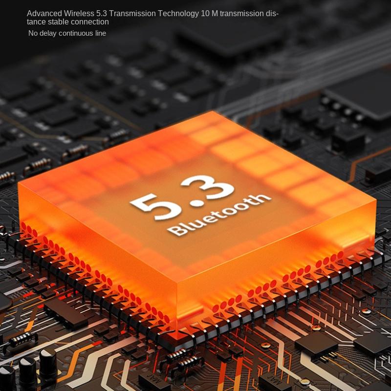 Bluetooth Headset Transparent Shell Creative Touch Number Shows Wireless TWS Bluetooth Headset