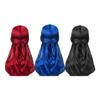 3 комплекта мягких шелковистых повязок Durag с длинным хвостом для мужчин, байкерский головной убор с шапкой-бини