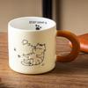 Retro Cute Cat Ceramic Home Breakfast Cup High Value Water Cup Couple Coffee Cup