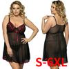CHEST S-6XL Women's Large Lace Skirt Sexy Hot Elegant Charm Translucent Dew Point Sexy Underwear On The Head