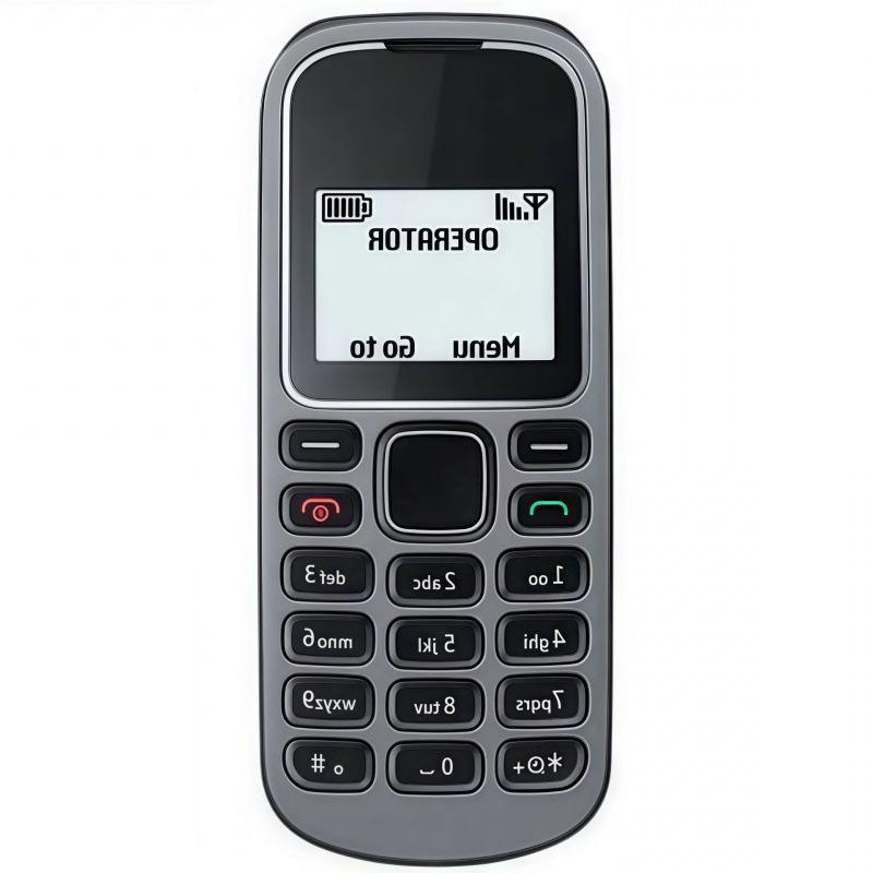 GSM2G Кнопочный телефон для пожилых: Компактный Candybar с кнопками, идеально подходит для резервного использования и зарубежных поездок.