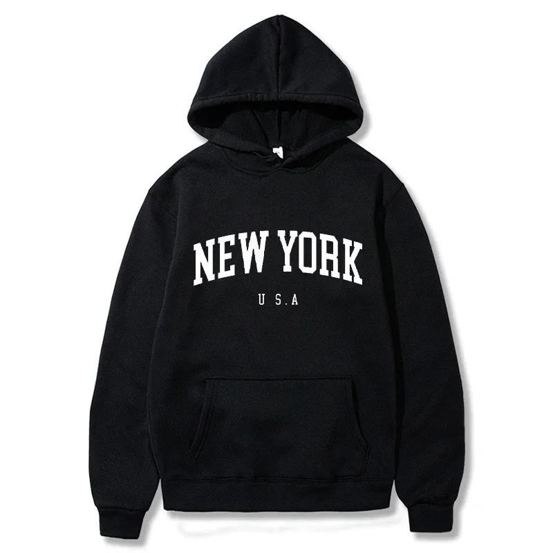 New Autumn and Winter Men's and Women's Hooded Fashionable Letter Printed Pattern Sports and Leisure Harajuku Hooded Pullover