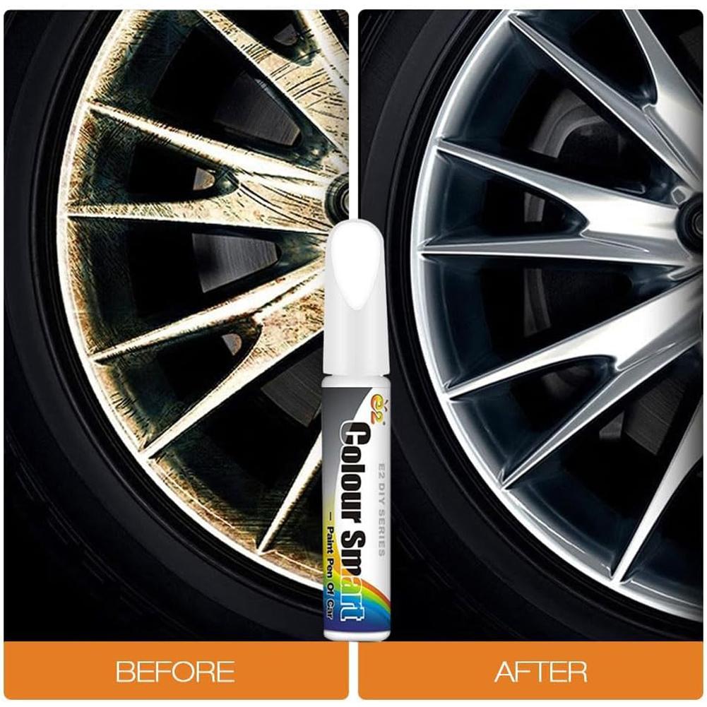 Car Paint Scratches Repair Pen Brush Waterproof Paint Marker Pen Car Tyre Tread Care Automotive Maintain Black White Red Silver