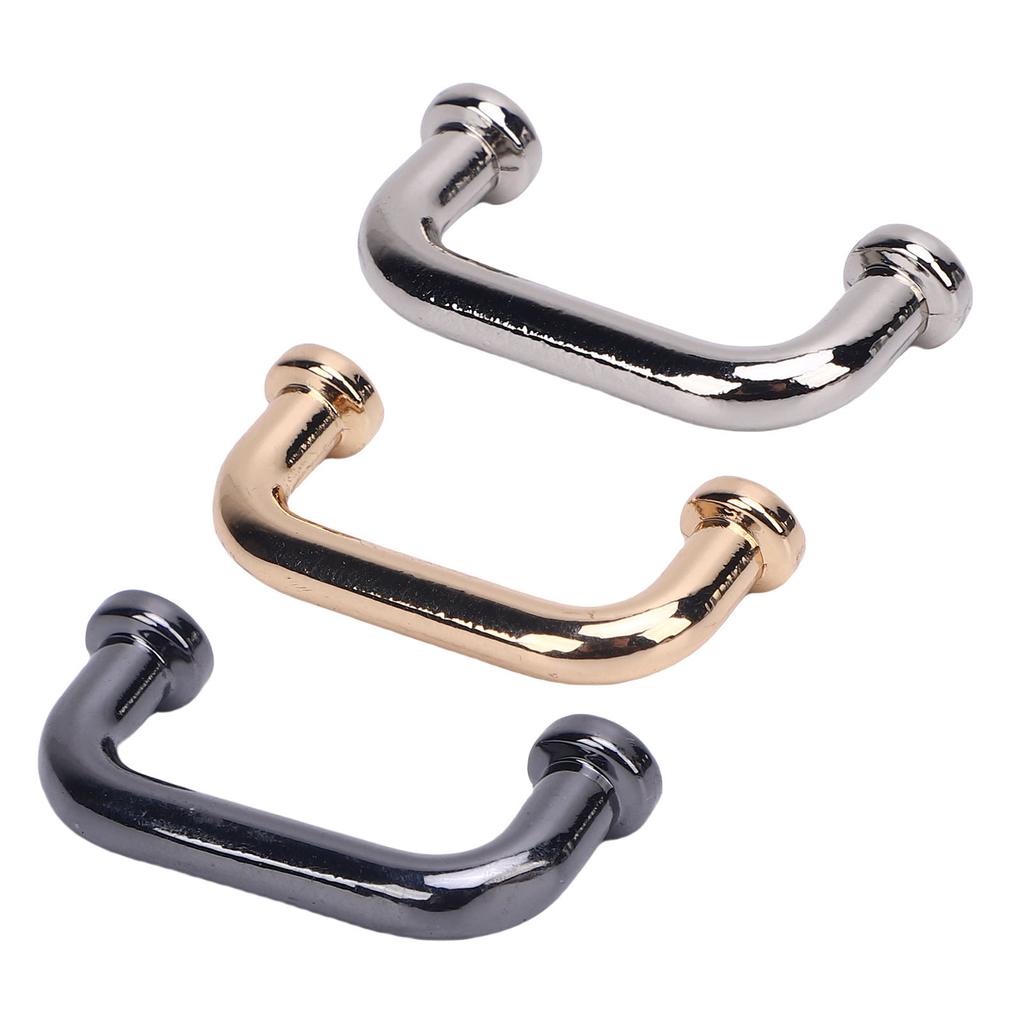 10 наборов пряжек-мостов квадратные плоские цилиндрические из цинкового сплава для кожевенного ремесла 21,8x10,5x4,3 с 5,5 мм