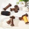 3pcs Wooden Thread Spools - Reusable Storage Organizer for Sewing, Embroidery, Jewelry Making, and Crafting - Dark Brown, Sturdy