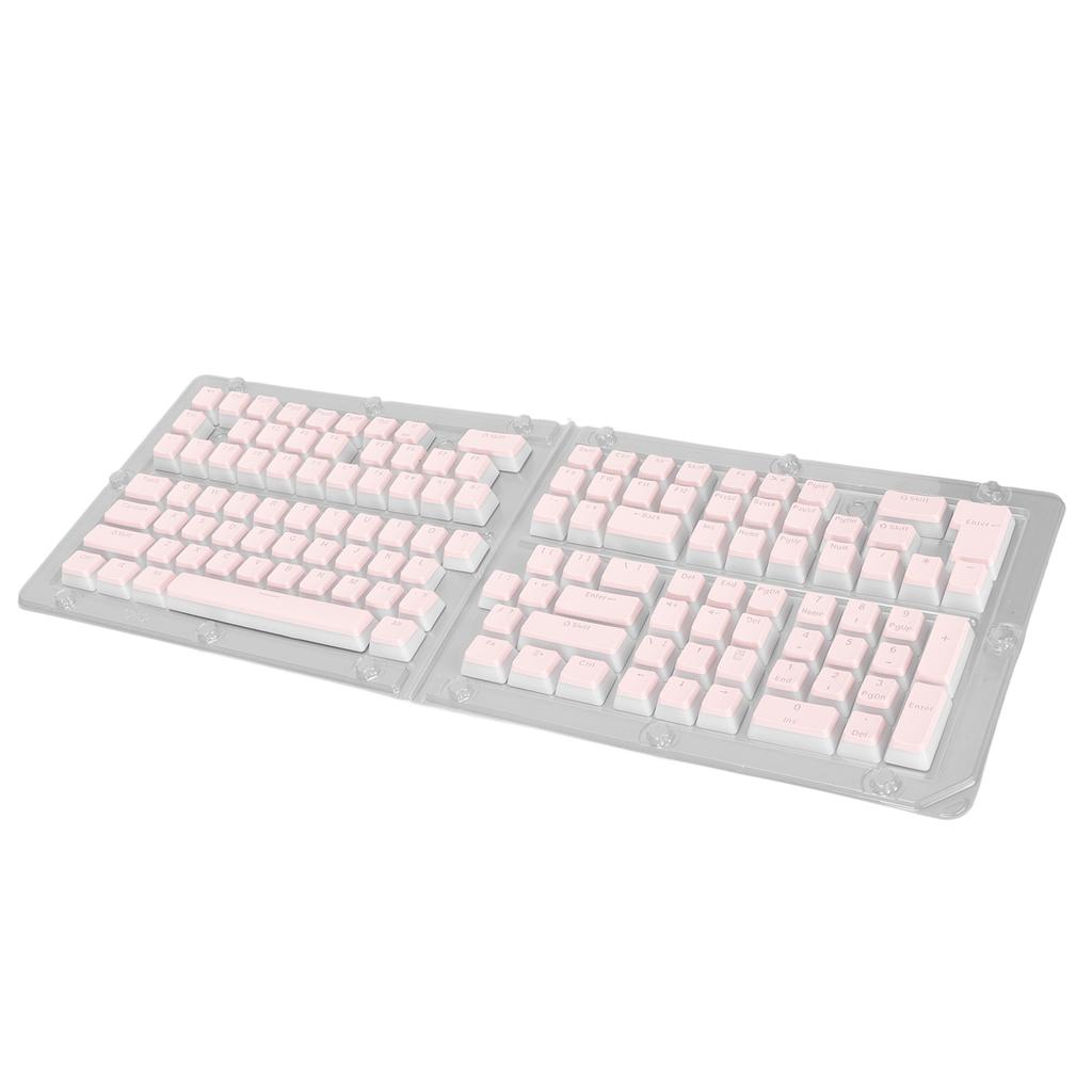 Keyboard Keycaps 129 Keys Pudding Transparent OEM Height PBT Two Color Injection Molding DIY