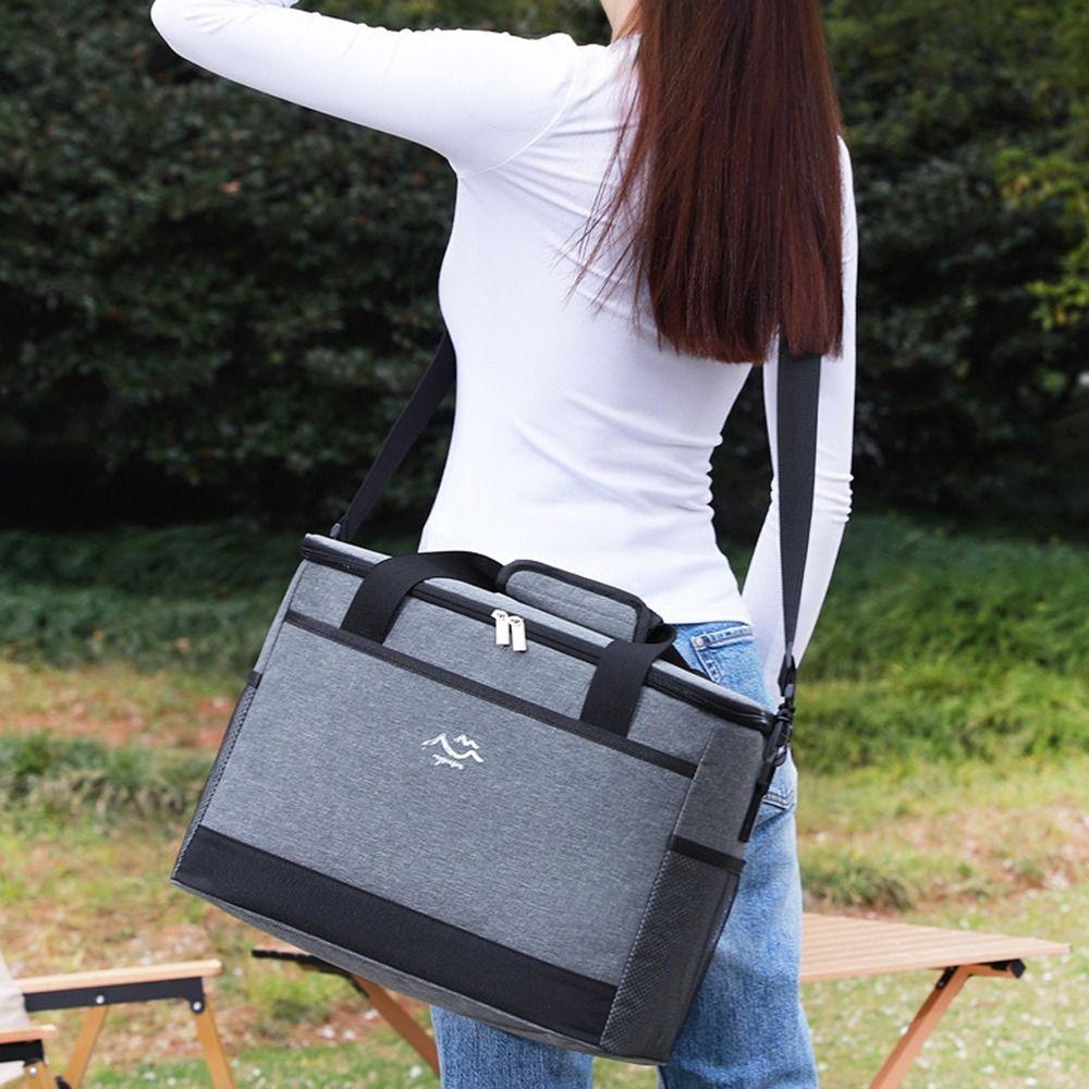 26L Food Storage Cooler Bag Large Capacity Thermal Lunch Case Picnic Bag Family Activities