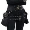 Retro Rock Waist Belt Bag for Women Medieval Steampunk Cosplay Hip Hop Female Bags Purse Pack Small Leg