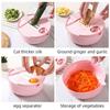 12 шт. Новая многофункциональная ручная овощерезка, картофелерезка, терка, измельчитель, кухонный измельчитель, корзина для слива, пищевое сито
