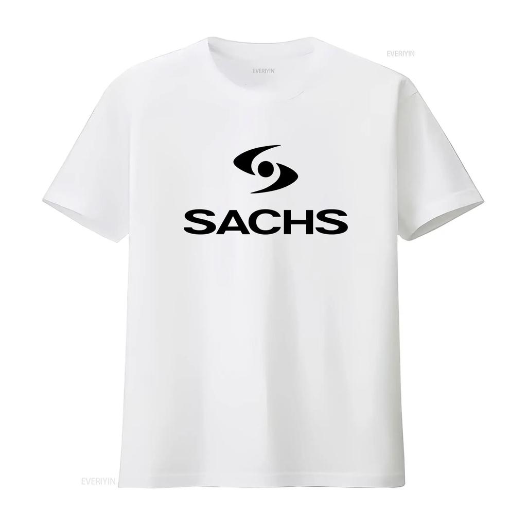 Mens Sachs T Shirt Print Size up to 5XL vintage Washed Soft designer clothes Casual homme Versa