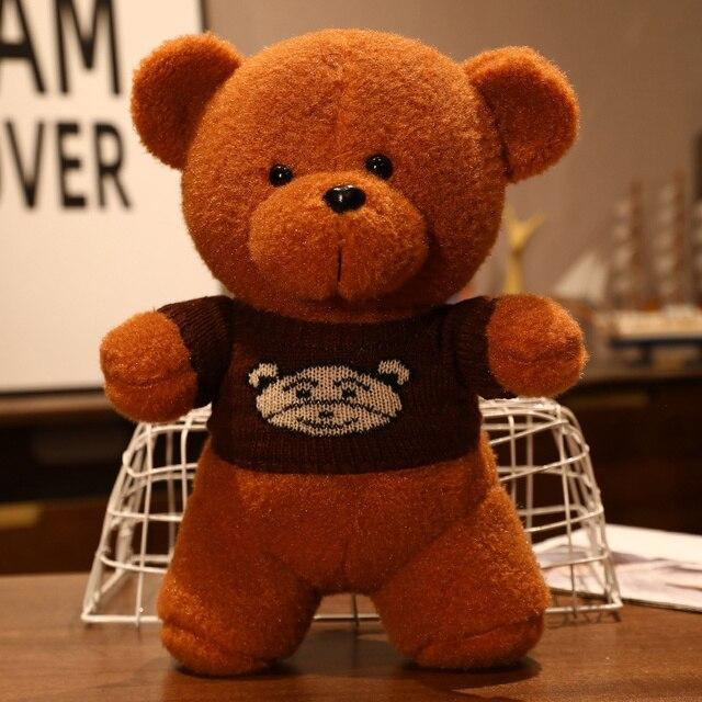 Прекрасные 5 видов стилей плюшевые мишки Тедди игрушки каваи маленькие мишки в свитере куклы мягкие игрушки в виде животных для детей девочек