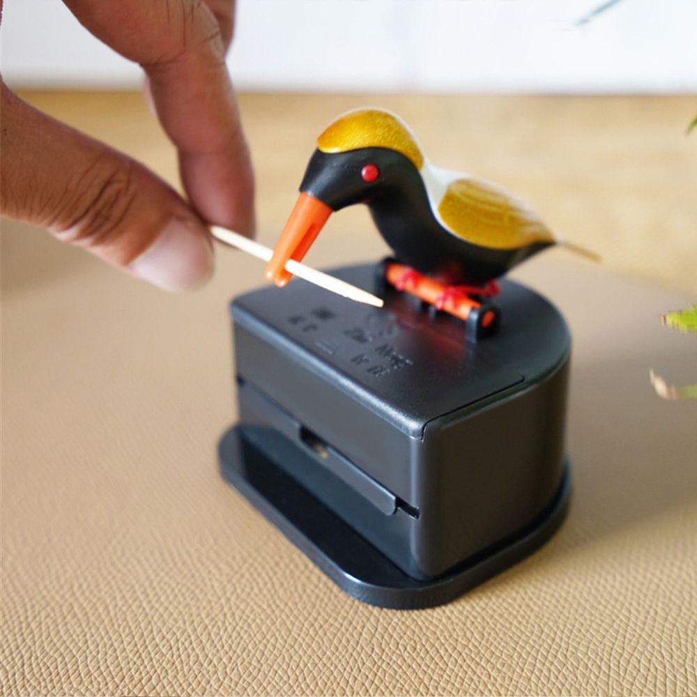 Decoration Hummingbird Plastic Toothpicks Container Toothpick Dispenser Toothpick Holder Box Bird