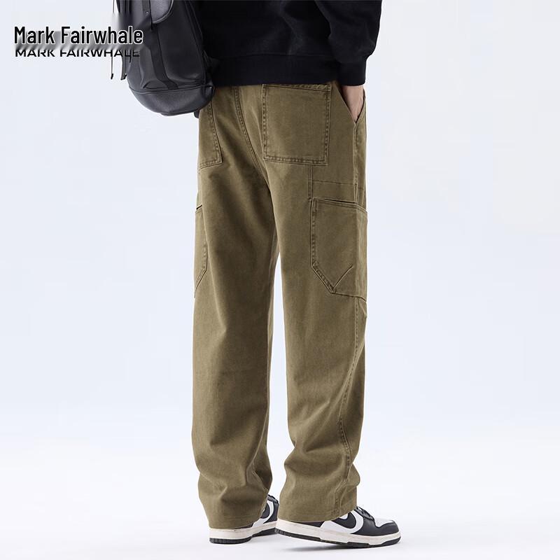 Mark Fairwhale Men's American Style Loose Cargo Pants