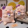 Kawaii 35/45cm Stuffed Animals Fruit Tea Pig Grape Cherry Carrot Super Soft Dolls Girls Boys Birthday Gifts Home Decor Pillow