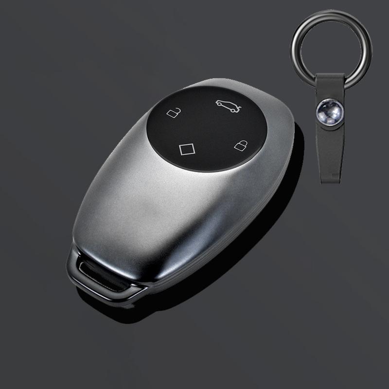 Серый ТПУ Чехол-держатель для корпуса ключа автомобиля Для Leapmotor T03 S01 C11 Ключ с 4 кнопками Автоаксессуары