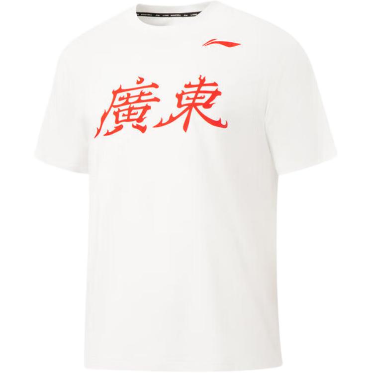 Li Ning Профессиональная баскетбольная серия Футболка с круглым вырезом, с принтом, повседневная, универсальная, спортивная, с коротким рукавом, мужская AHSVG73-2