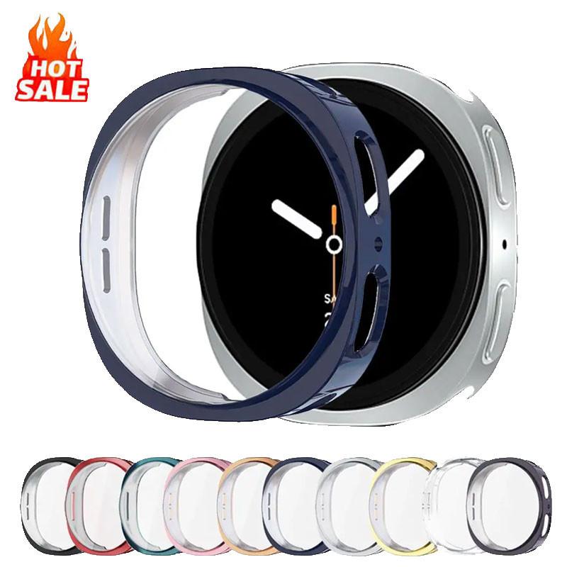 Soft TPU Case+Film For Samsung Galaxy Watch 8 44mm Accessories Screen protector All-Around cover on Samsung Watch8 40mm 7