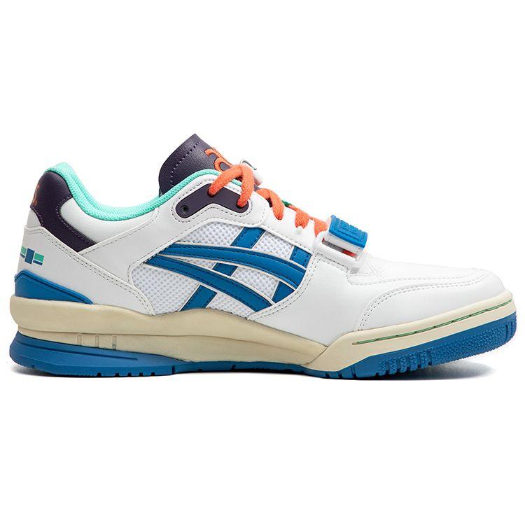 Asics Кеды унисекс Gel-Spotlyte Low V2 в стиле ретро для баскетбола, сине-белые 1203A258-100