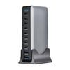 10-портовое USB-C зарядное устройство 1000 Вт, технология нитрида галлия, универсальная совместимость, компактный дизайн для нескольких электронных устройств
