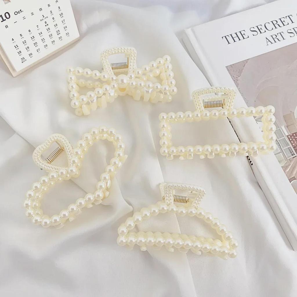 Элегантная заколка для волос с жемчужинами - корейская модная шпилька и аксессуар для головного убора