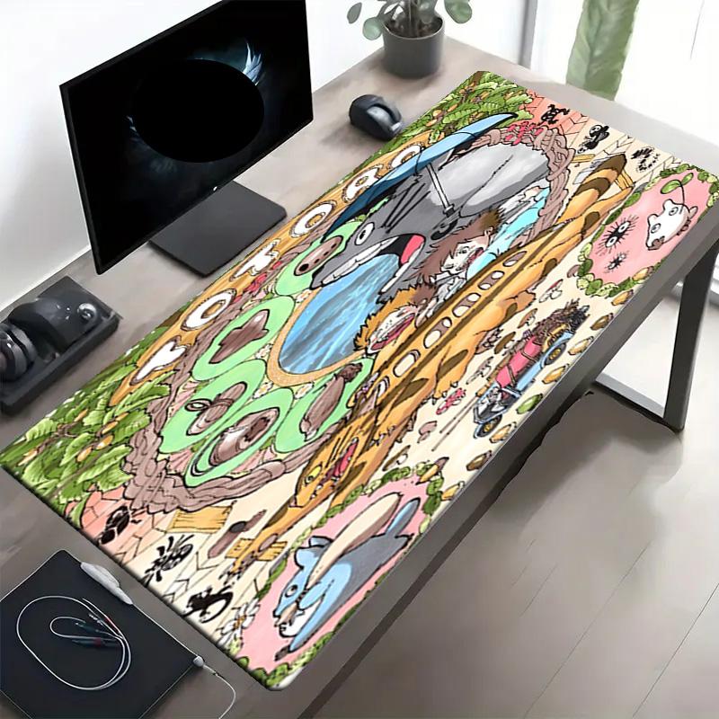 Mein Nachbar Totoro Druck Mauspads, Anti-Rutsch Schreibtisch Tastaturmatte, für PC Laptop Gaming Arbeiten Tägliche Nutzung, Coole Festival Überraschungsgeschenk