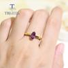100% натуральное простое кольцо с аметистом mq 4*8 мм, полудрагоценный камень, серебро 925 пробы, изысканные украшения для девочек, женщин, повседневная одежда