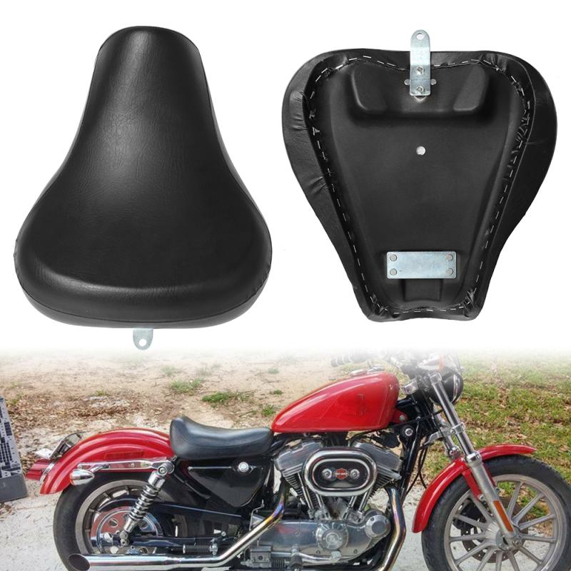 Черное переднее сиденье водителя Rider Solo для Sportster 883 1200 72 48 1983-2003 гг.