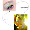 8-Color Water-Soluble Fluorescent Body Paints Halloween Dark Night Glow Paintbrush DIY Quick Dry Pigments Paste Eyeline Makeup