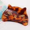 Korean Acetate Cute Cat Hair Claw Clip Leopard Hair Clip Claw Clamp Shark Hair Claw Clip Headwear Girls Women Hair Accessories
