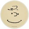 Kinsho Pottery "Peanuts" Charlie Brown Ceramic Water Absorbing Coaster Diameter 9cm Up 493521