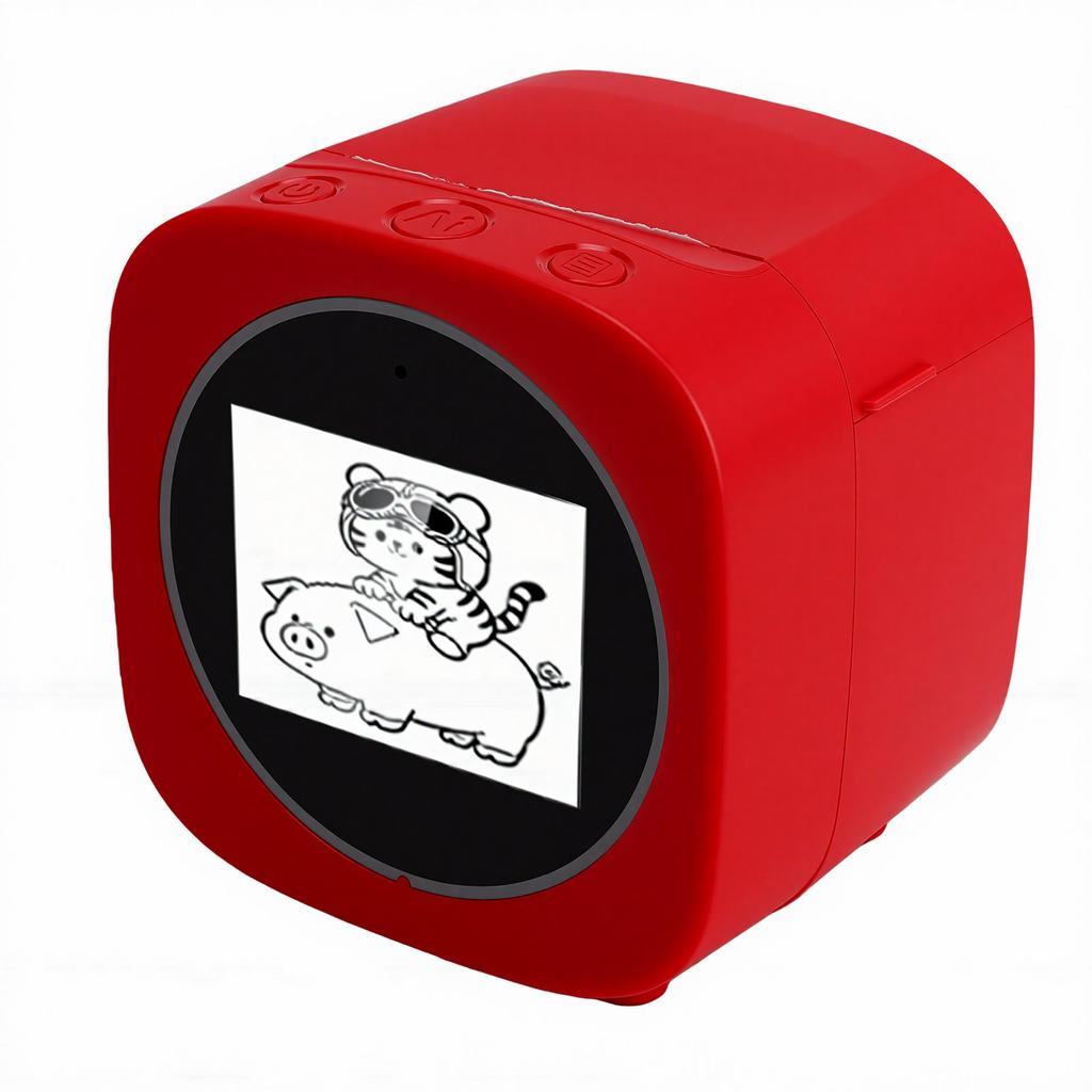 AI Voice Control Printer Smart Inkless Black White Printing Portable AI Photo Printer with Paper Roll for Home DIY