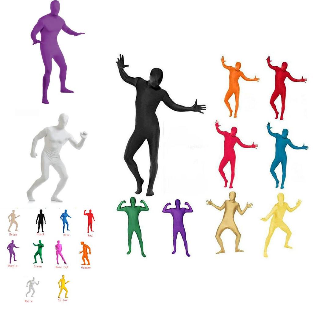 Премиальный комбинезон из лайкры и спандекса в обтяжку для Хэллоуина, унисекс