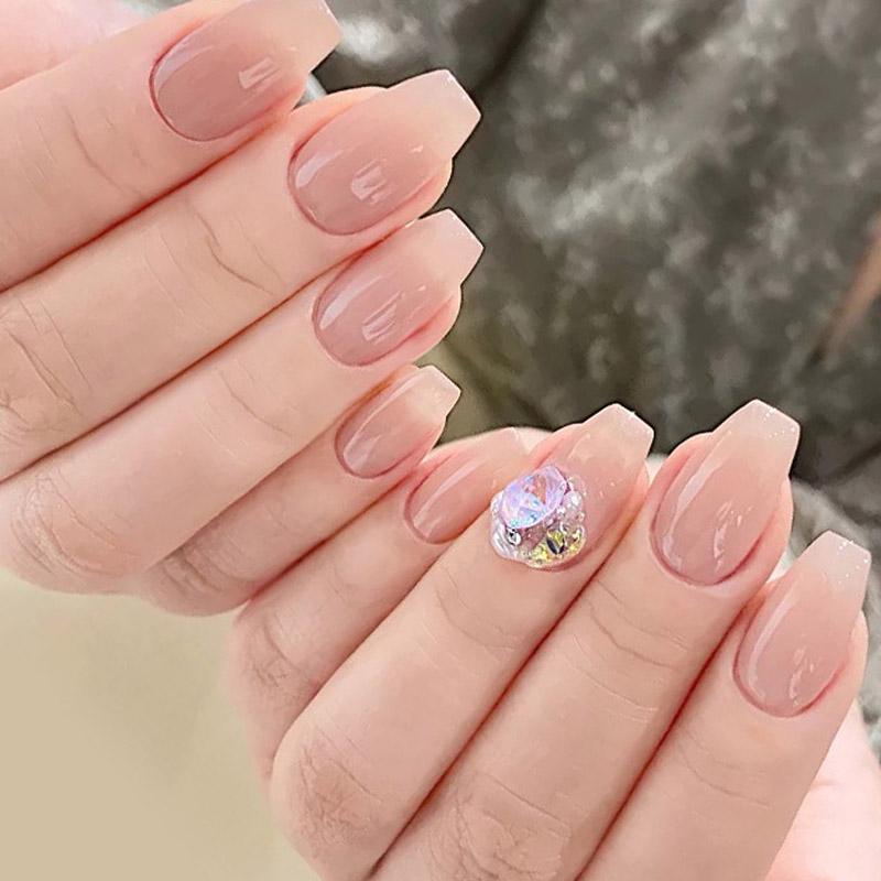 500pcs Gelly Tips Soft Gel Nail Extension System Full Cover Pre-shaped Sculpted Long Coffin Stiletto False Tip Bag