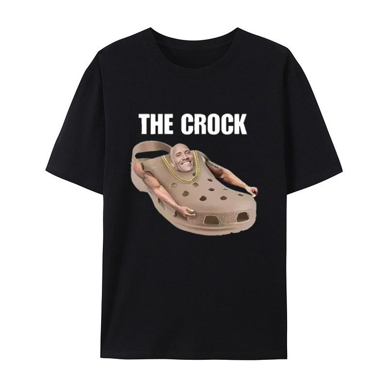 Модный Классический The Crock Эмодзи Повседневная Футболка Мужская и Женская Топ Люксового Бренда