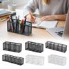 Modern Mesh Desk Organizer 3/4/5/6 Grids Pen Storage Box Multifunctional Pencil Holder  Office Use