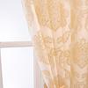 1 шт. Золотая жаккардовая тюлевая штора для окна, оконное оформление для гостиной, спальни, балкона, домашний декор