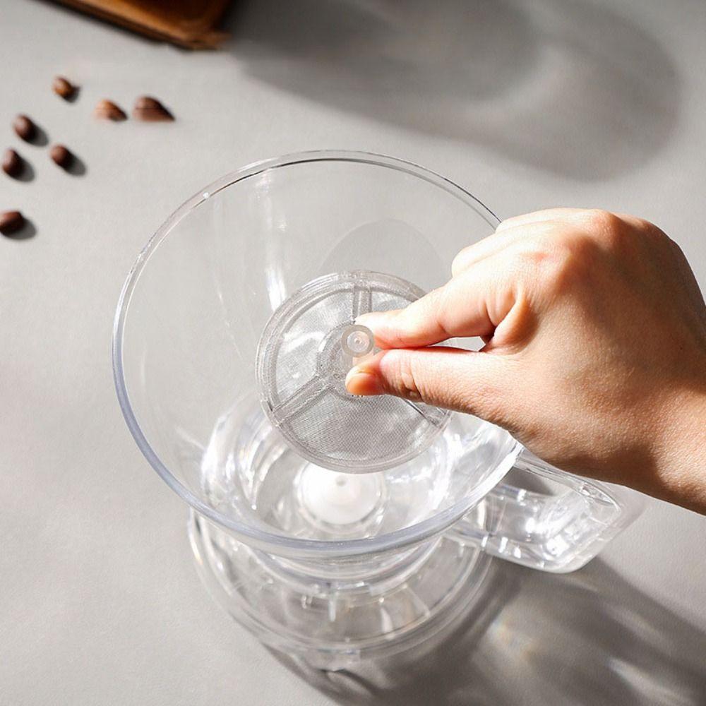 Transparent Pour Over Coffee Dripper 600ml Coffee Brewer Pot Coffee Filter Cup Living Rooom