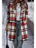 Autumn European & American Plaid Lapel Women's Casual Blazer