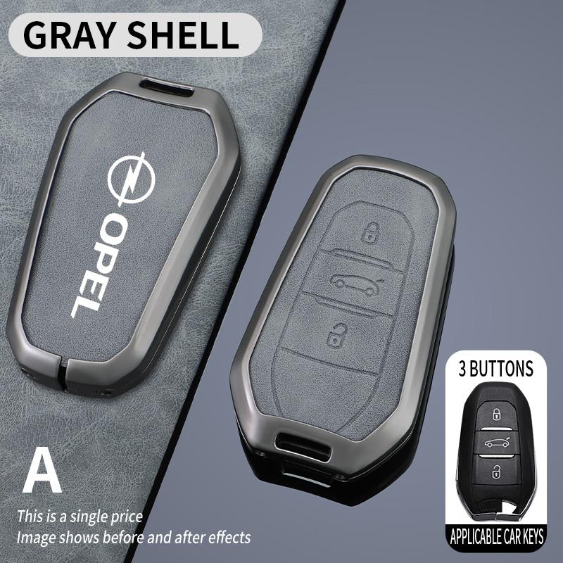 Цинковый сплав Чехол-оболочка для брелока автомобиля Защитный держатель Для Opel Mokka Corsa Astra Phev Grandland Hybrid 2025 Аксессуары