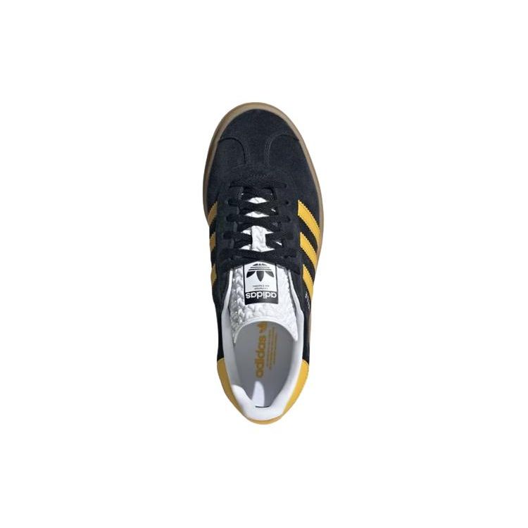 adidas Gazelle Bold Black Bold Gold Женские кроссовки Core-Black Cloud-White IE0422