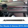 Для Mazda 6 M6 Atenza - 2024 Панель отделки накладки на центральную консоль и приборную панель из углеродного волокна Наклейка Аксессуары для интерьера