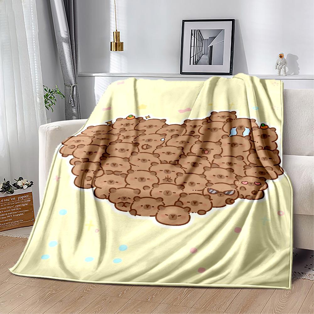 1pc Heart Shaped Bears Blanket Comfortable Soft Lightweight Perfect for Travel Camping Picnics Sofa Office bedroom Gift for Friends