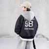 Мальчики Поддельная Двухслойная Куртка Повседневный Стиль Весна Осень Детская Верхняя Одежда